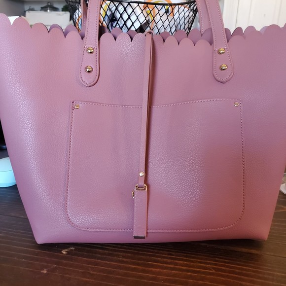 Large **Moda Lux Blush Pink Purse** - Picture 1 of 7